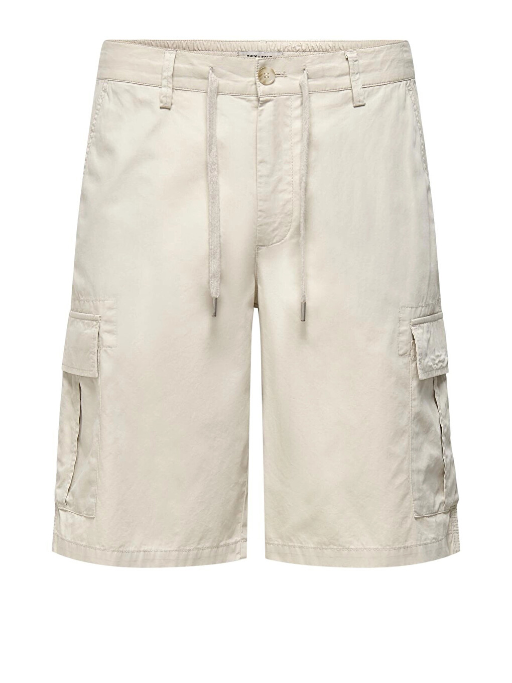 Bej Onsloc Pamuklu Relaxed Normal Bel Cepli Short 22029214