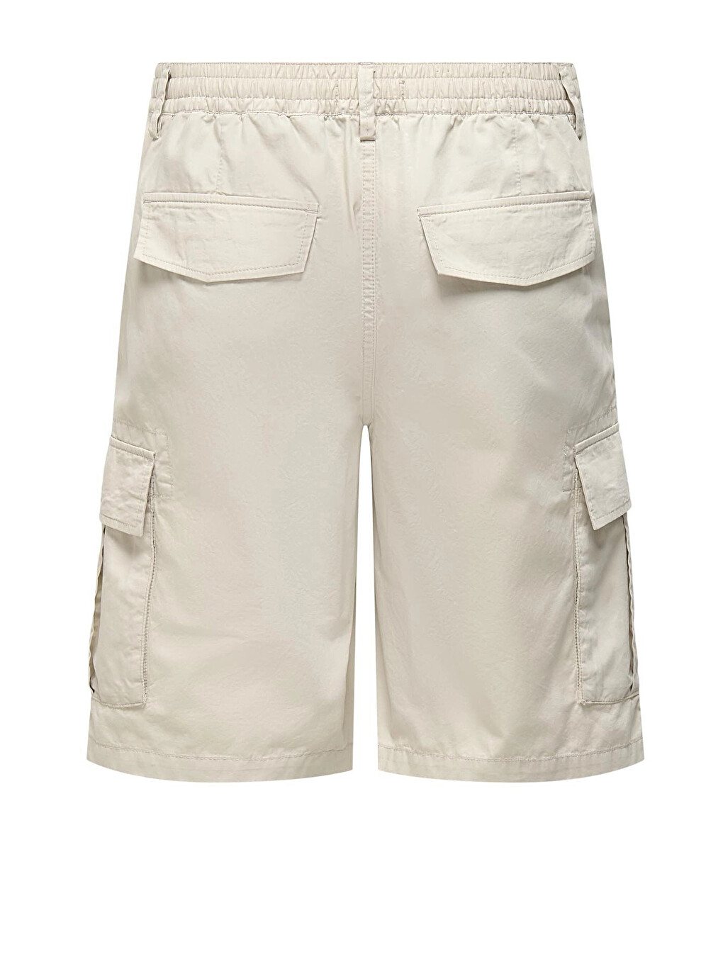 Bej Onsloc Pamuklu Relaxed Normal Bel Cepli Short 22029214-1