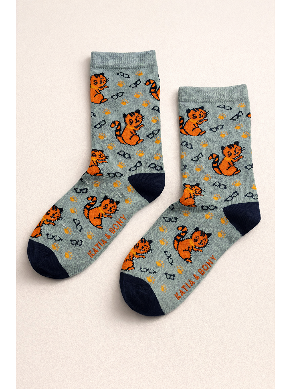 Karışık Çocuk 3D Kedi Desenli Kutulu 3'Lü Soket Çorap-2