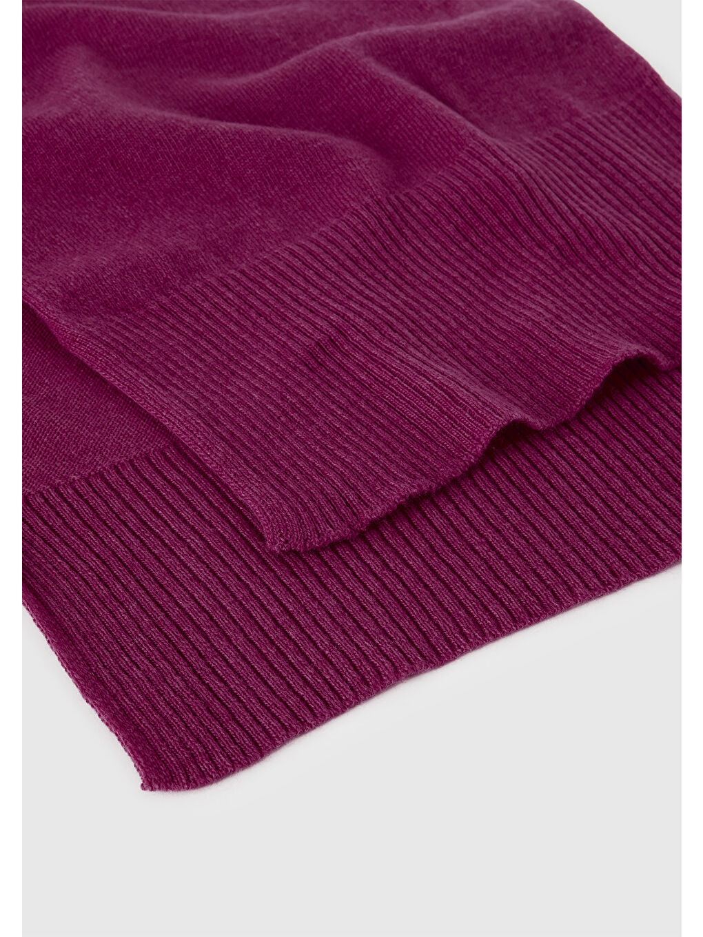 Kadın Mürdüm %100 Merino Atkı-1