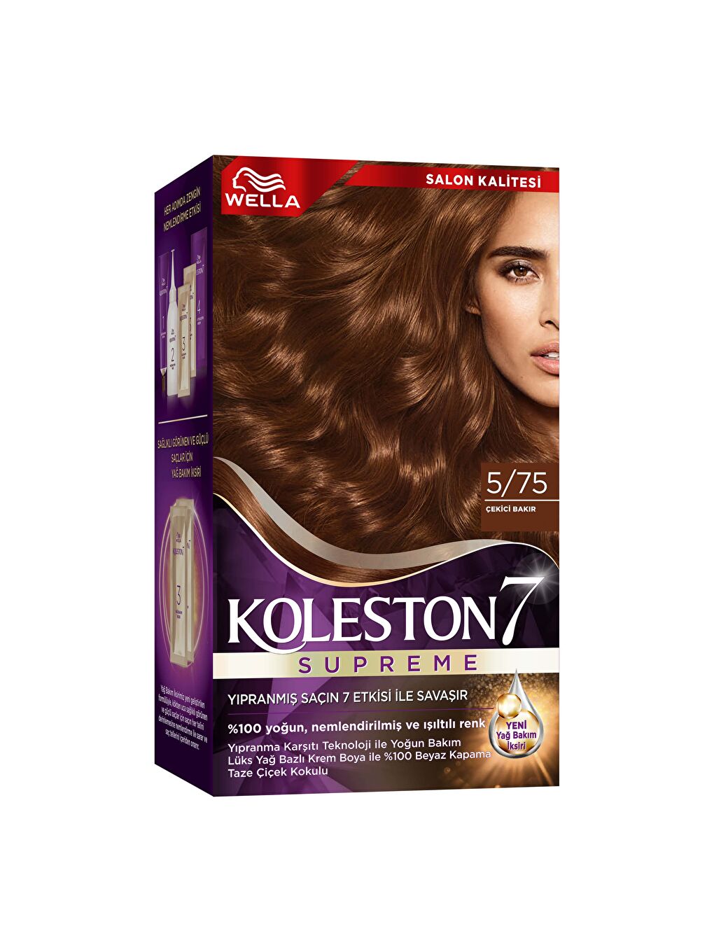 Wella Renksiz Koleston Supreme Kit 5/75  Bakır *18 - 2