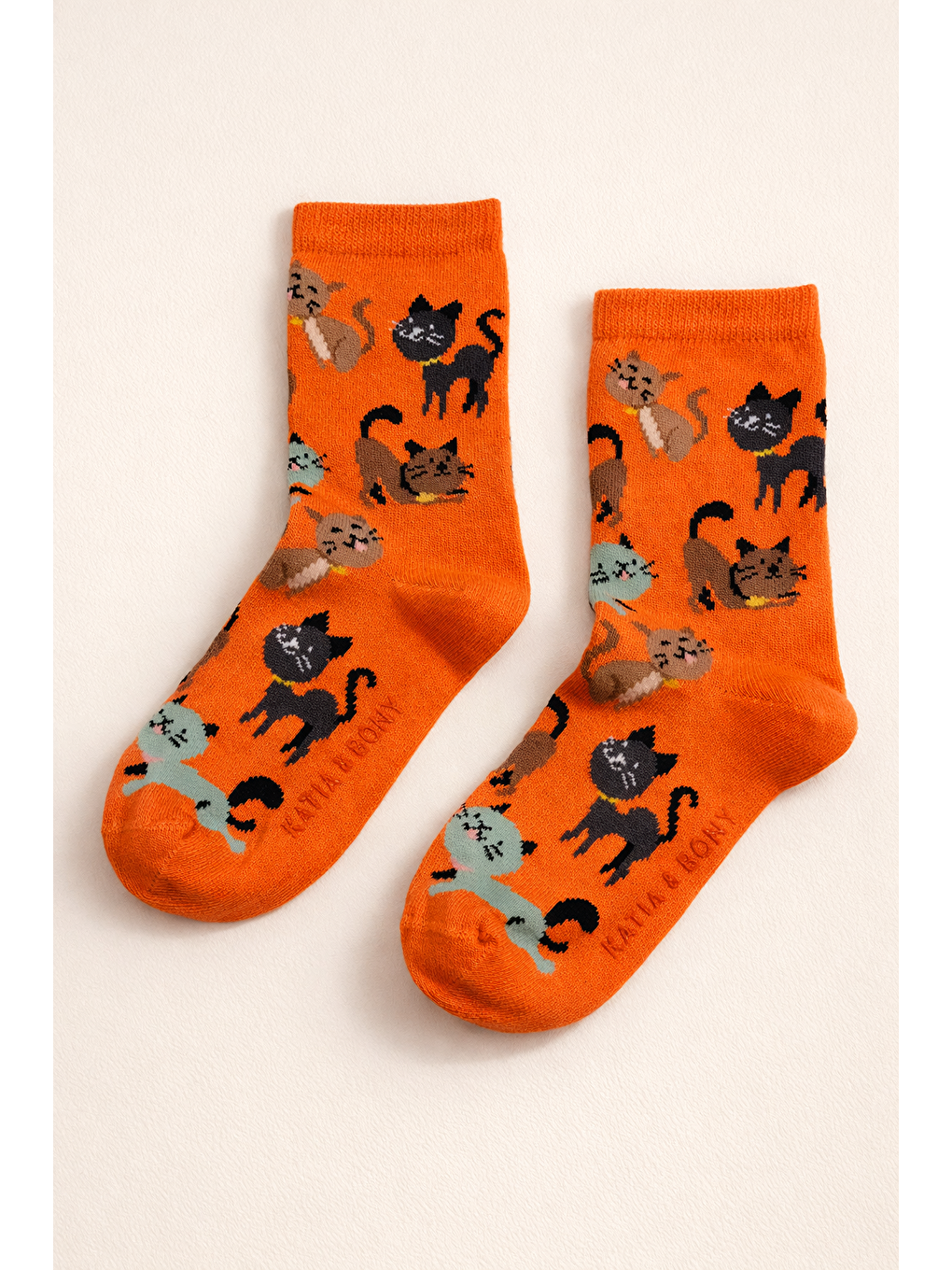 Karışık Çocuk 3D Kedi Desenli Kutulu 3'Lü Soket Çorap-3