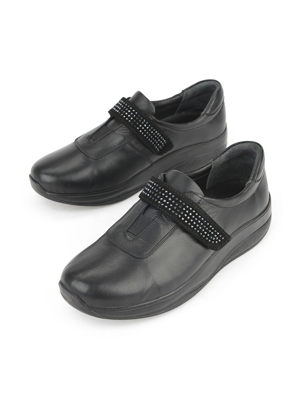 Kadın Hakiki Deri Konfor Ayakkabı 15355Z2417 Siyah-4