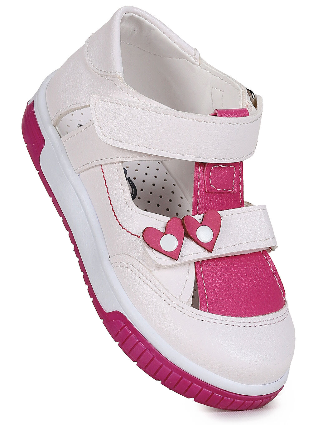 Beyaz Kalpli Kız Bebek Günlük Ayakkabı