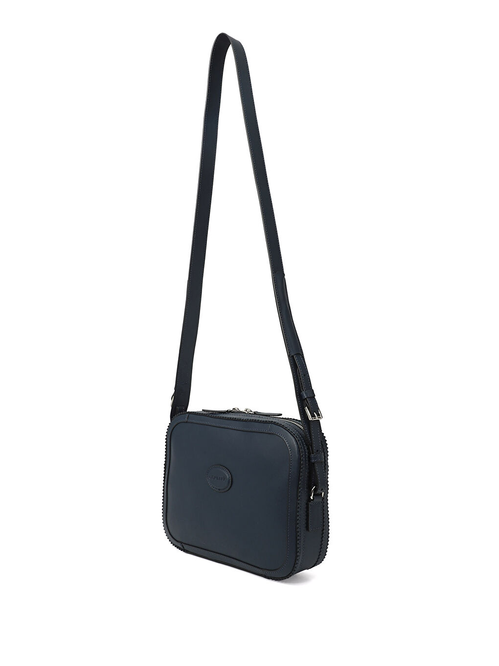 Lacivert Kadın İNDİGO LACİVERT Hakiki Deri Uzun Askılı Omuz Çantası-2