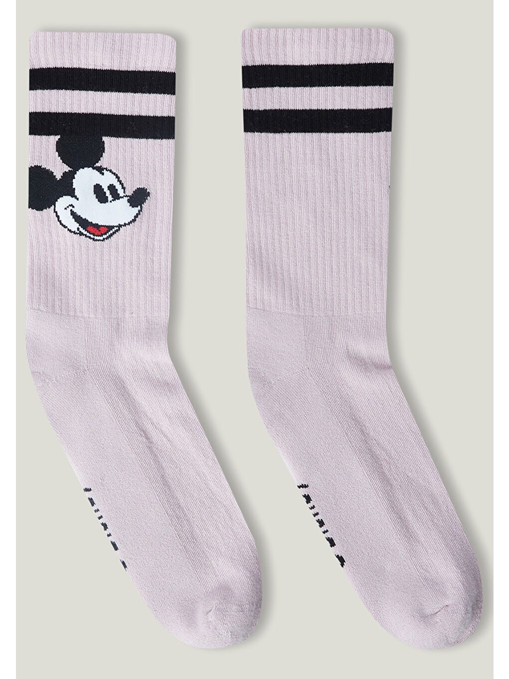 Erkek Çocuk Pembe Mickey Desenli Soket Çorap