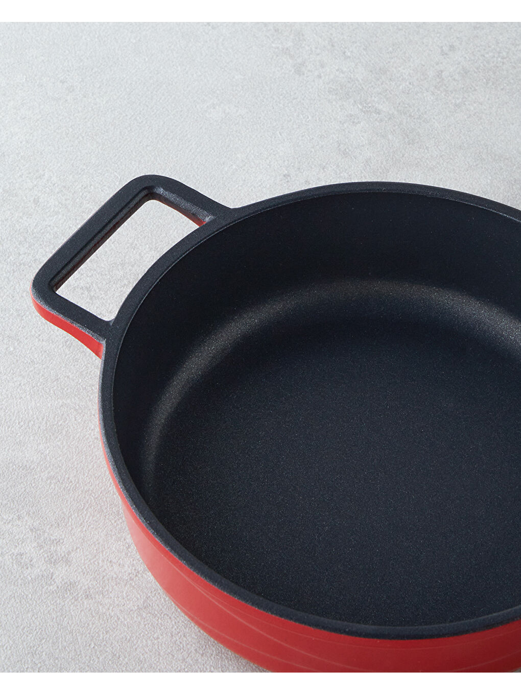 Tiny Taste Alüminyum Döküm Mini Tencere Seti 14x14x14 cm Kırmızı-Siyah-4