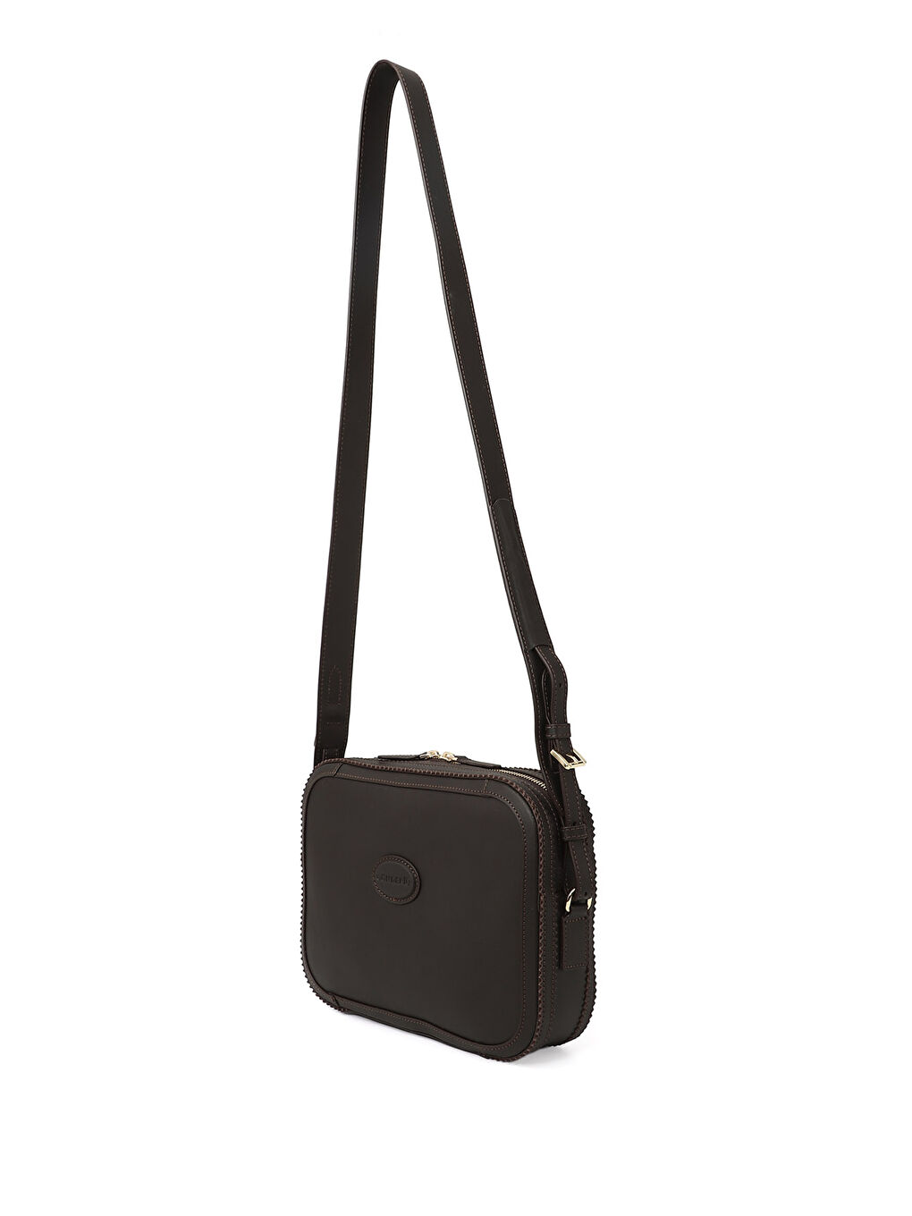 Kahverengi Kadın ÇİKOLATA KAHVE Hakiki Deri Uzun Askılı Omuz Çantası-2