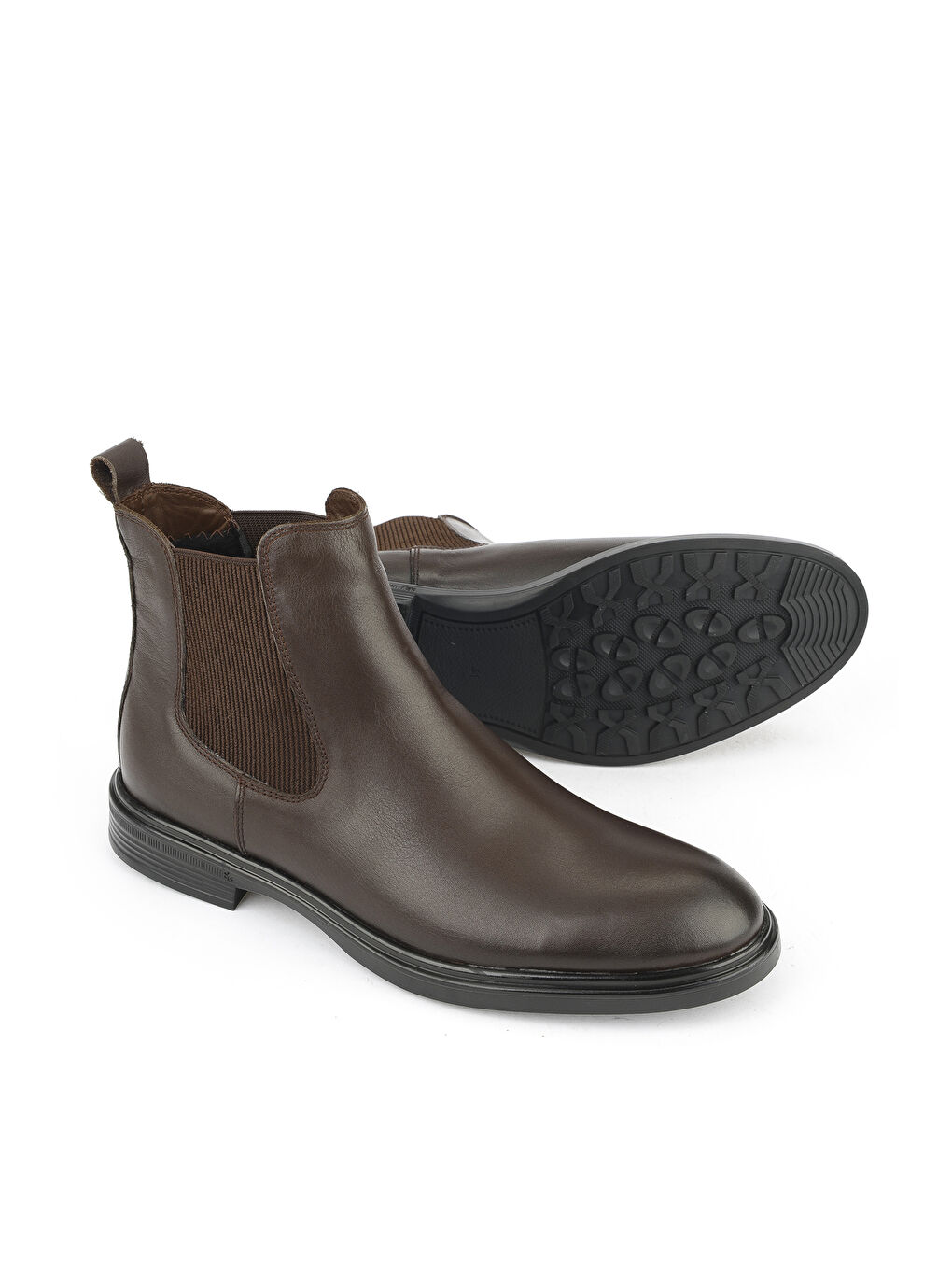 Kahverengi Erkek Hakiki Deri Bot 1531007Z8255 Kahve-3