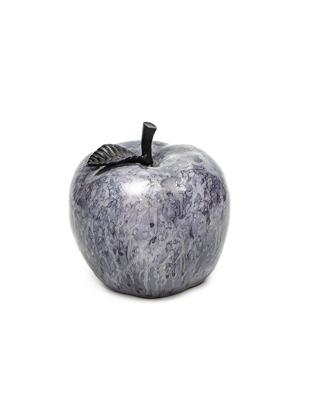 Siyah Dekoratif Black Apple Heykel (16 cm)-1