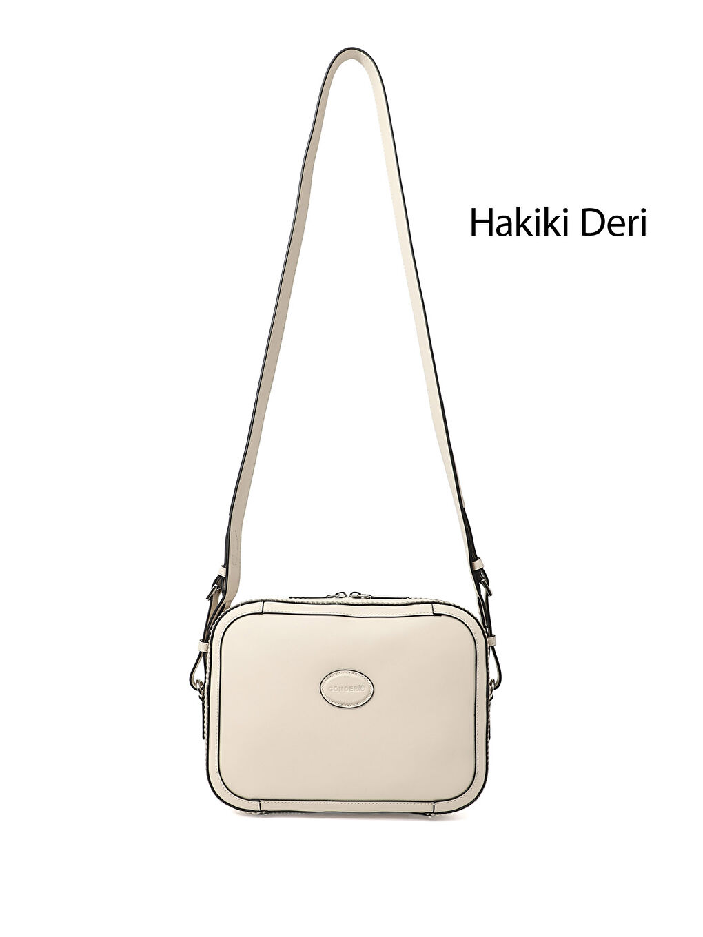 Bej Kadın BEJ-CAMEL Hakiki Deri Uzun Askılı Omuz Çantası