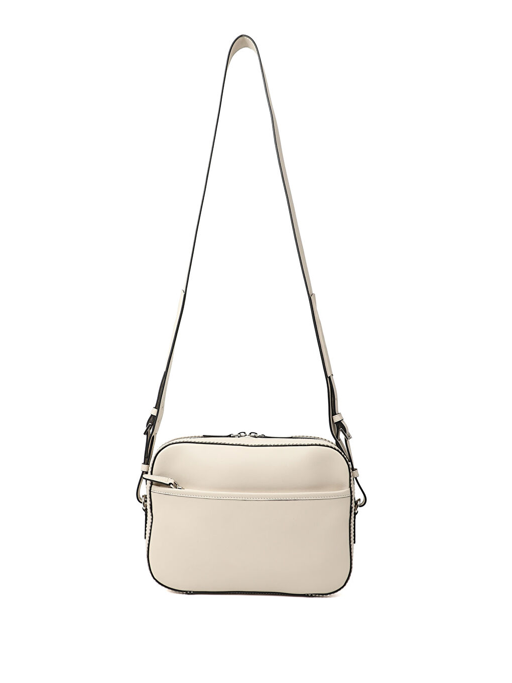 Bej Kadın BEJ-CAMEL Hakiki Deri Uzun Askılı Omuz Çantası-3