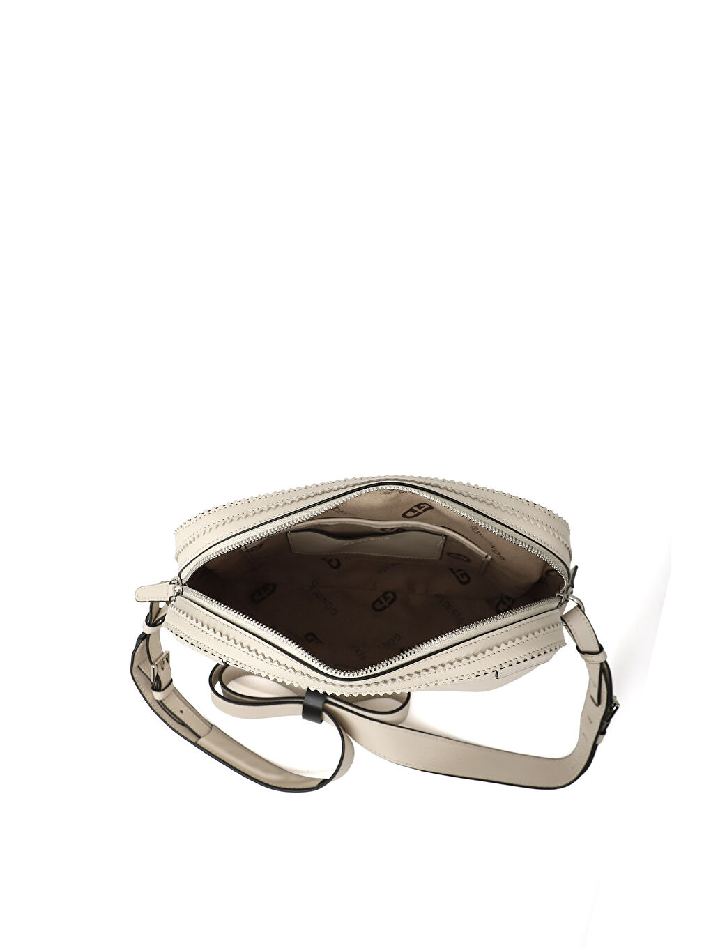 Bej Kadın BEJ-CAMEL Hakiki Deri Uzun Askılı Omuz Çantası-4