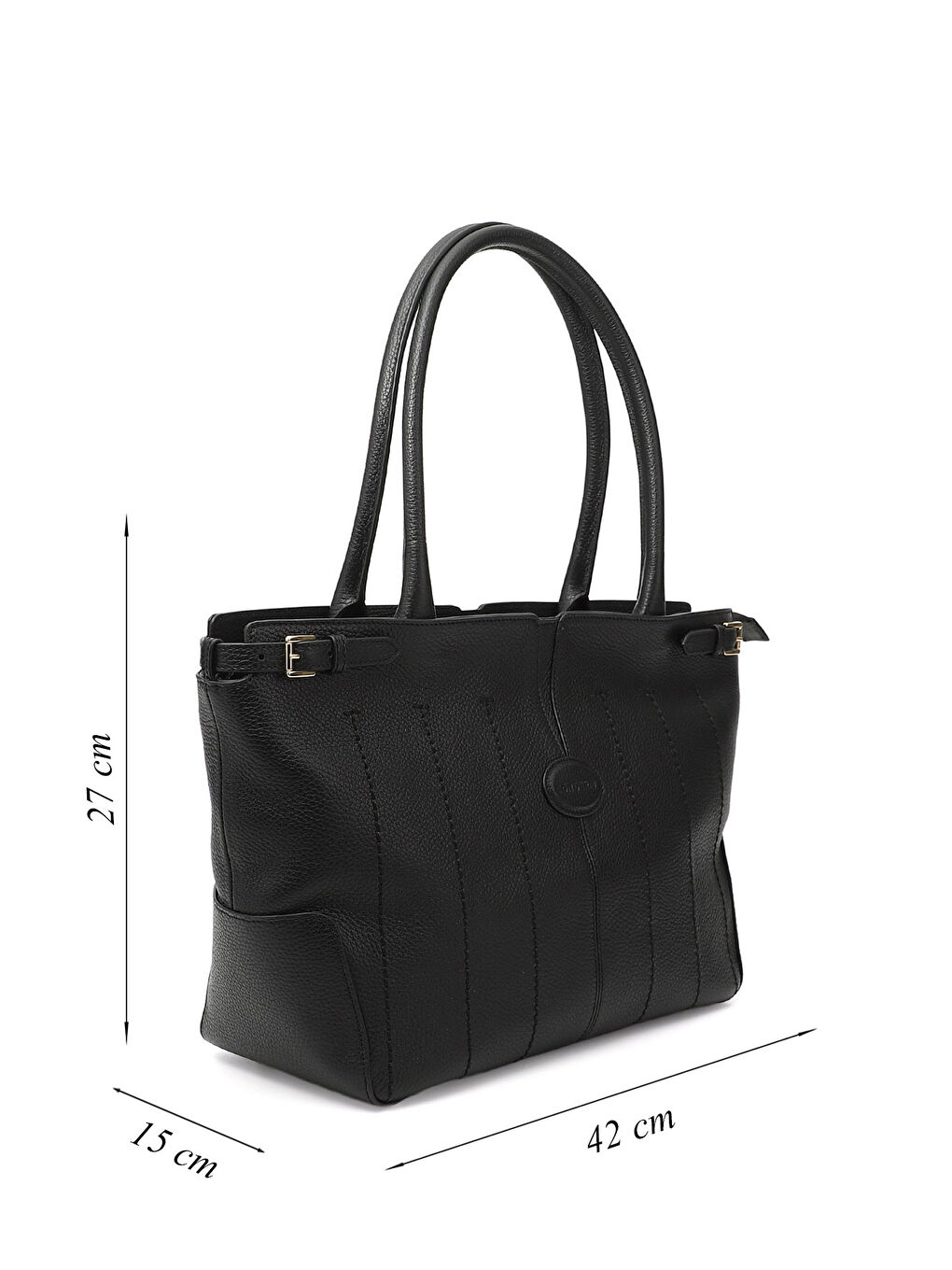 Mor Kadın ZÜMRÜT-SİYAH Hakiki Deri El ve Omuz Çantası-1