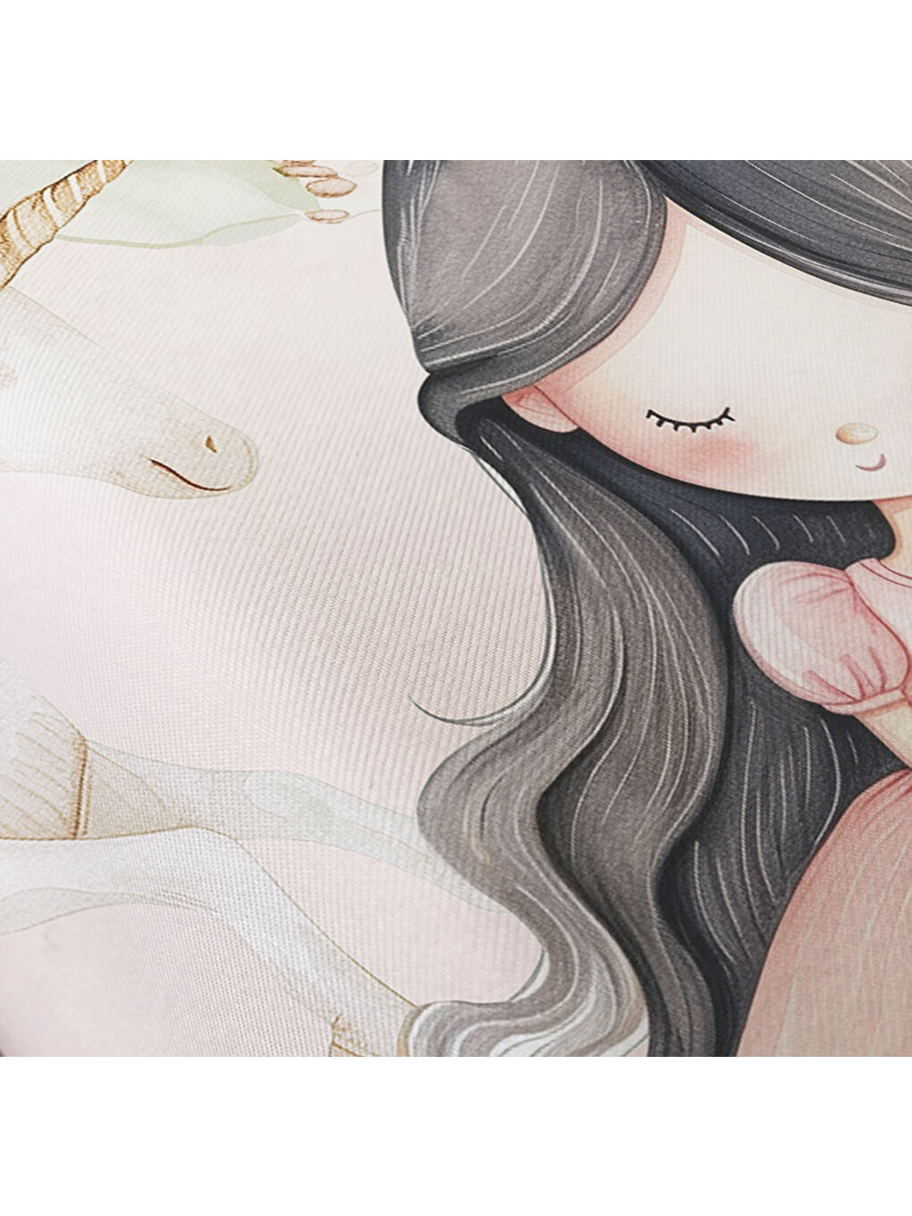 Karışık Masal Prensesi Desenli Çarşafsız 2'li Takım Baskılı Tek Kişilik Nevresim Takımı 160x220 cm-3