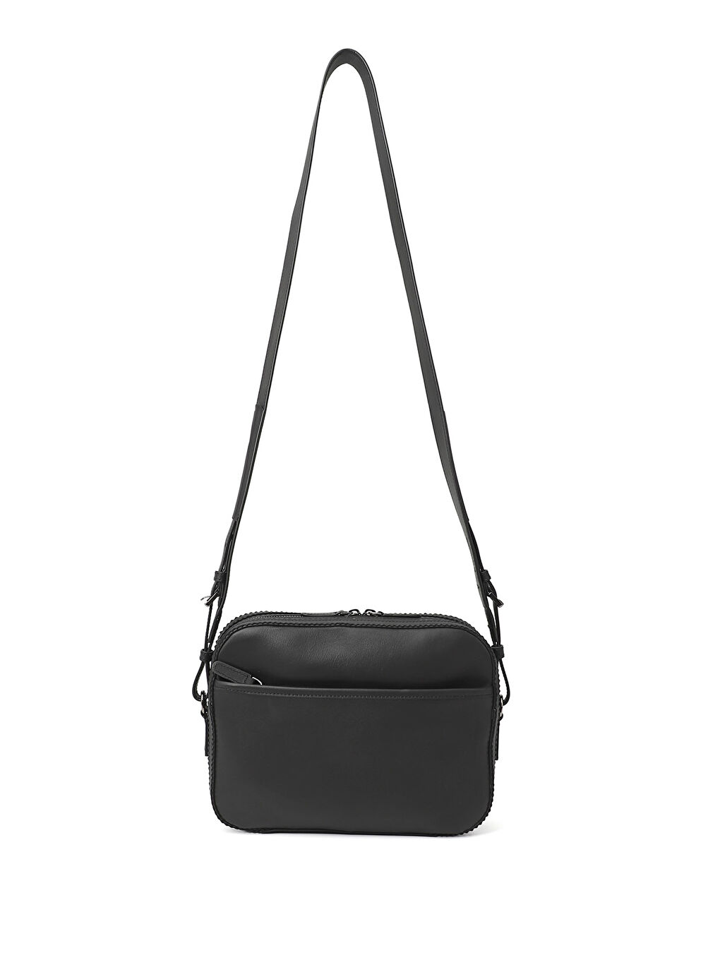 Mor Kadın ZÜMRÜT-SİYAH Hakiki Deri Uzun Askılı Omuz Çantası-3