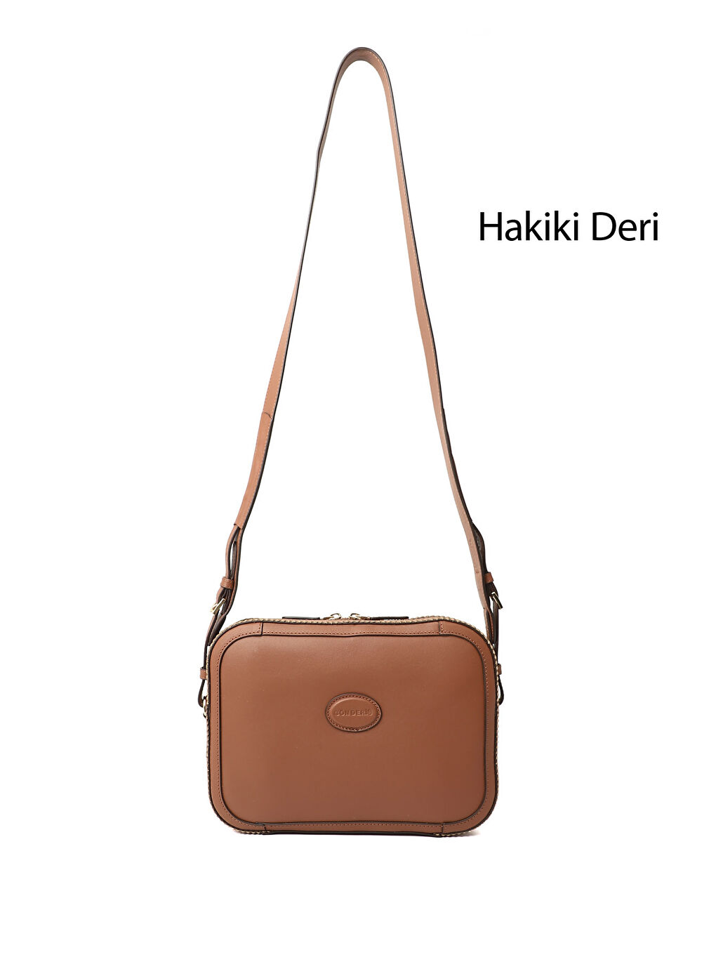 Kadın HAKİ-TABA Hakiki Deri Uzun Askılı Omuz Çantası