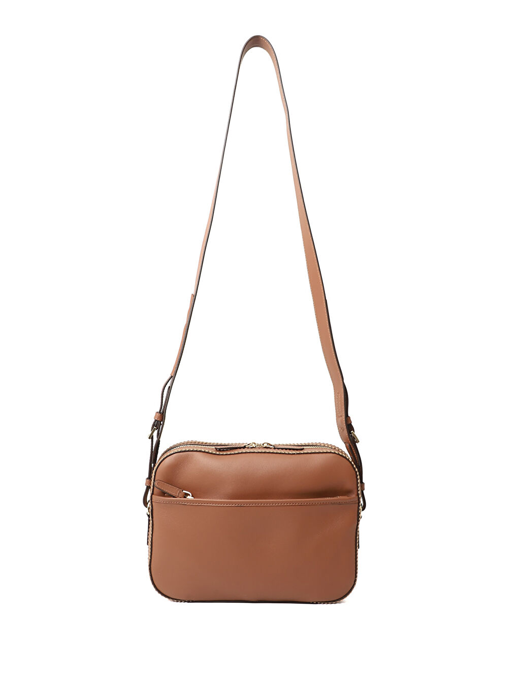 Kadın HAKİ-TABA Hakiki Deri Uzun Askılı Omuz Çantası-3