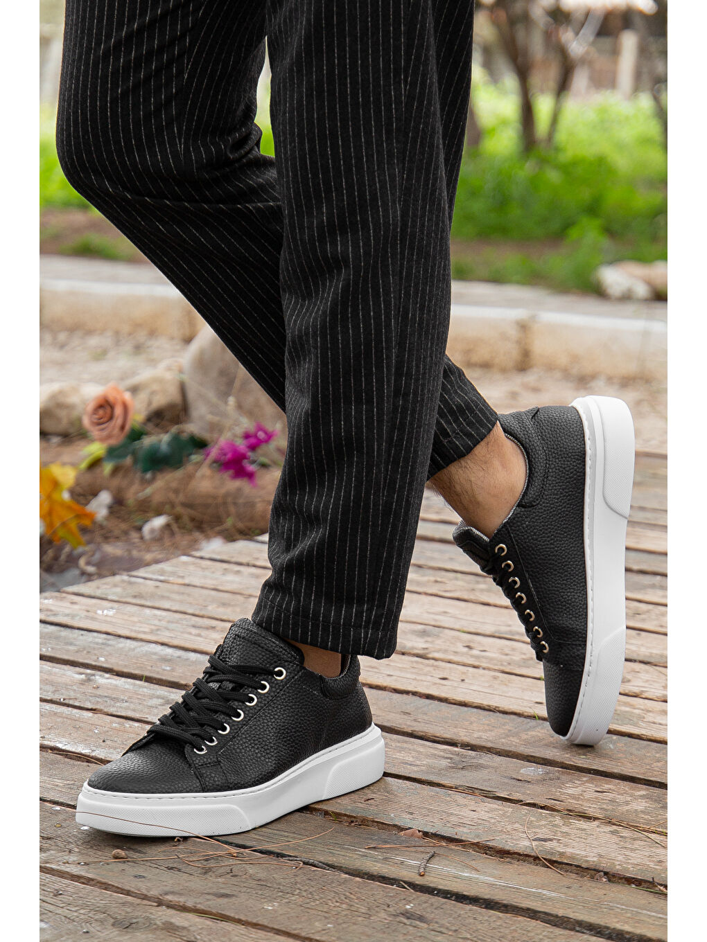 Siyah D0906 Günlük Ortopedik Erkek Casual Ayakkabı