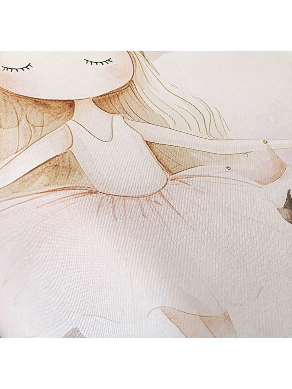 Karışık Masal Prensesi Kuğu Desenli Çarşafsız 2'li Takım Baskılı Tek Kişilik Nevresim Takımı 160x220 cm-3