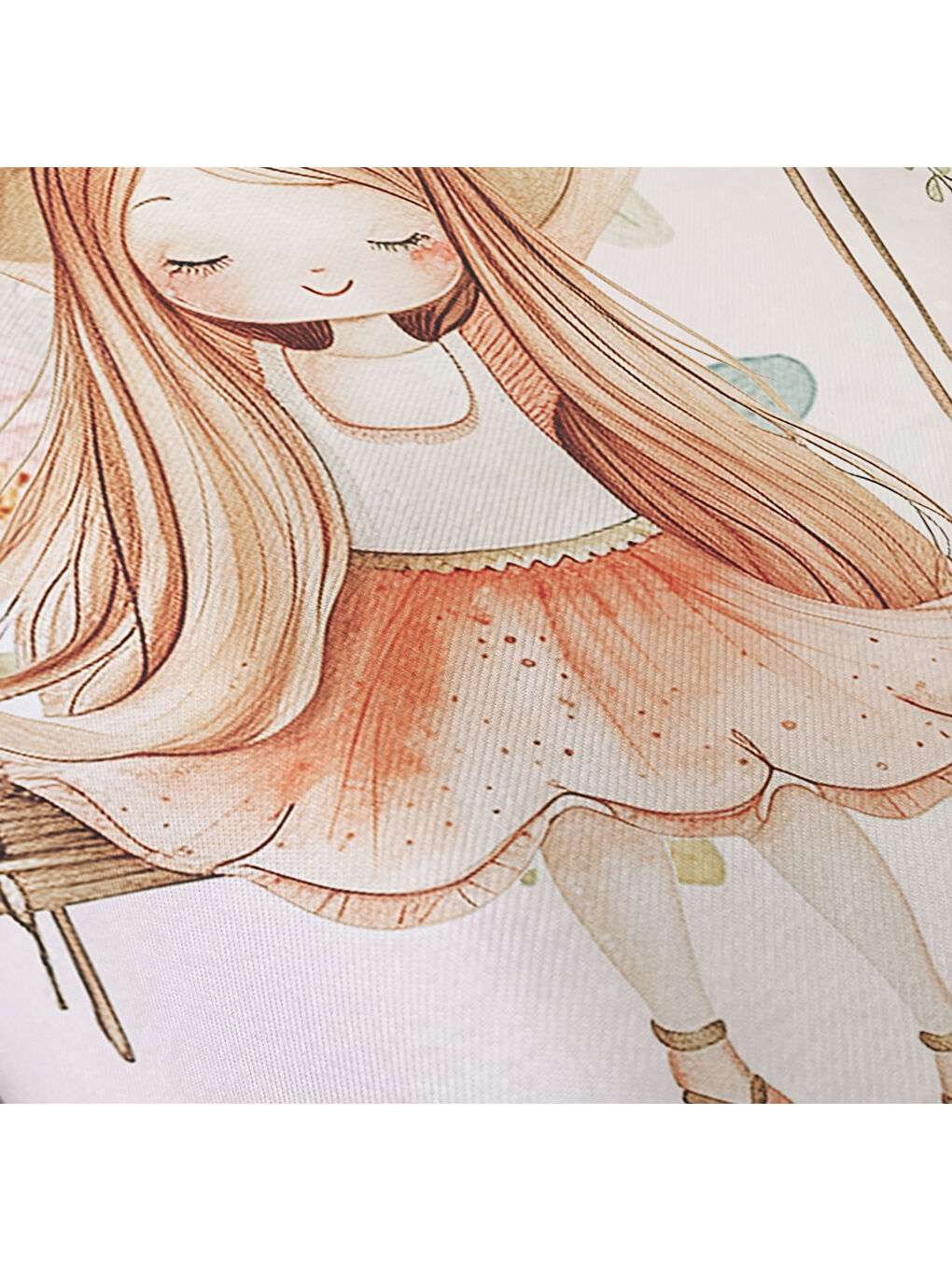 Karışık Masal Prensesi Desenli Çarşafsız 2'li Takım Baskılı Tek Kişilik Nevresim Takımı 160x220 cm-3