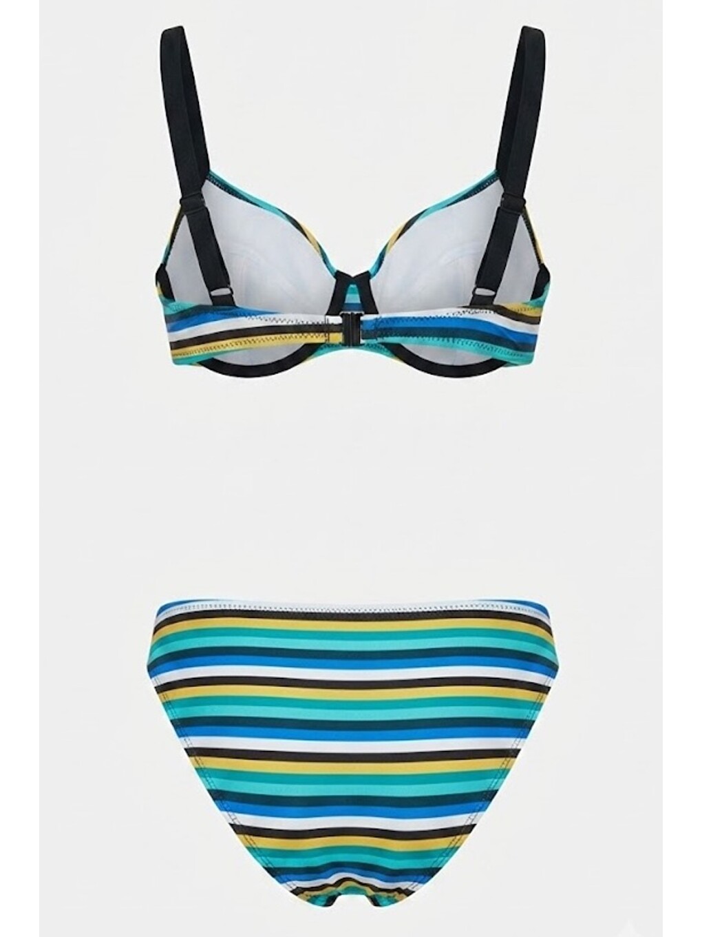 Toparlayıcı Bikini Takım 3267 Siyah/çok Renkli-1