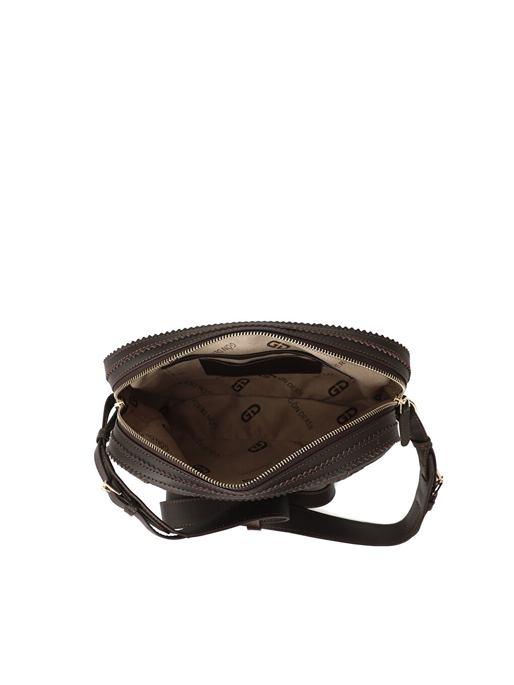 Kahverengi Kadın ÇİKOLATA KAHVE Hakiki Deri Hasır Örgü Uzun Askılı Omuz Çantası-4