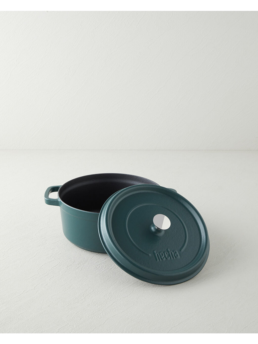 Hecha Demir Döküm Derin Tencere 24 cm Mat Yeşil-1