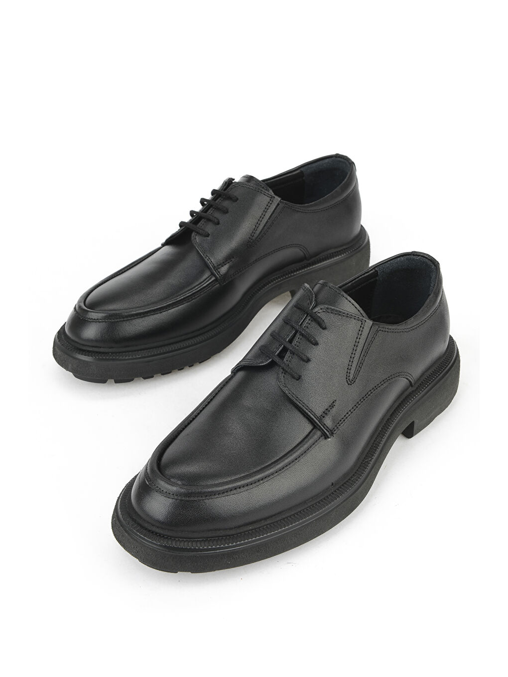 Erkek Hakiki Deri Ayakkabı 1531007Z4203 Siyah-4