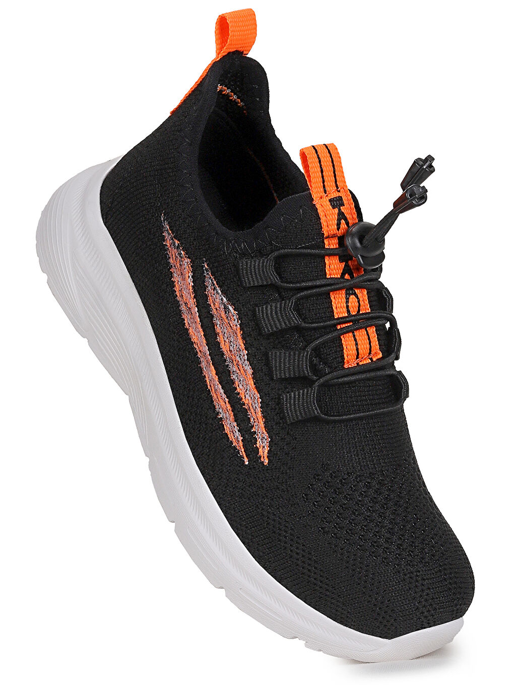 Siyah Dunca Fileli Faylon Taban Erkek Çocuk Spor Ayakkabı