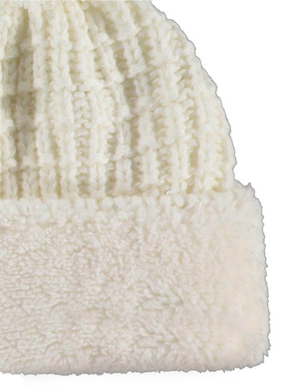 Girls 2-5 Yaş Atkı Bere Eldiven Set - Ekru Standart-2