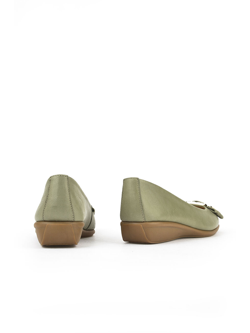 Kadın Hakiki Deri Konfor Babet 1511050Z2221 Yeşil-3