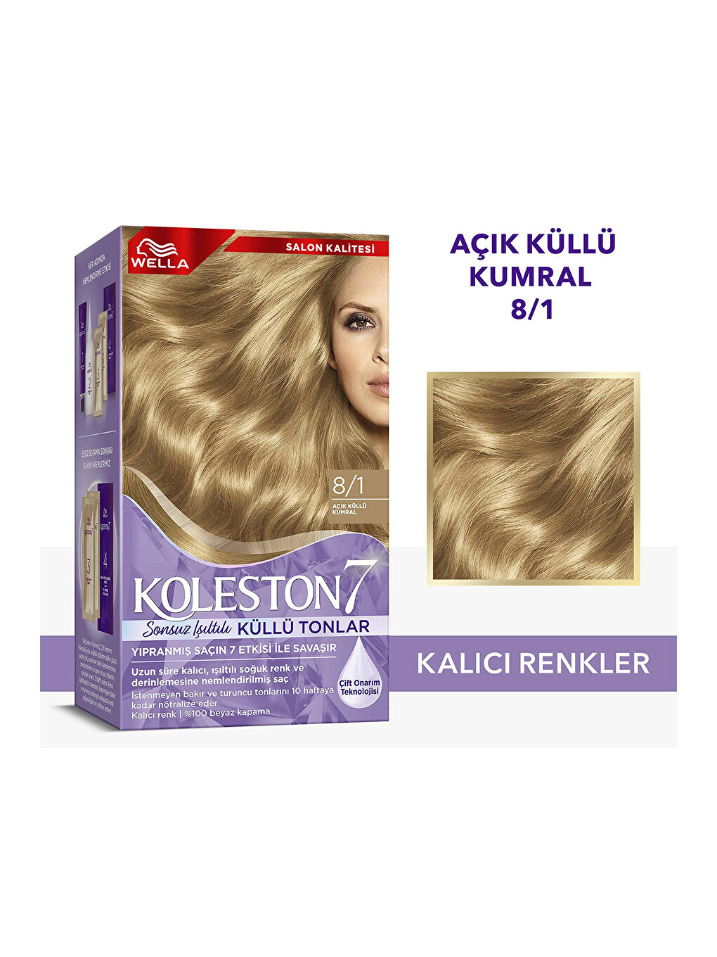 Wella Koleston Supreme Saç Boyası 8/1 Açık Küllü Kumral