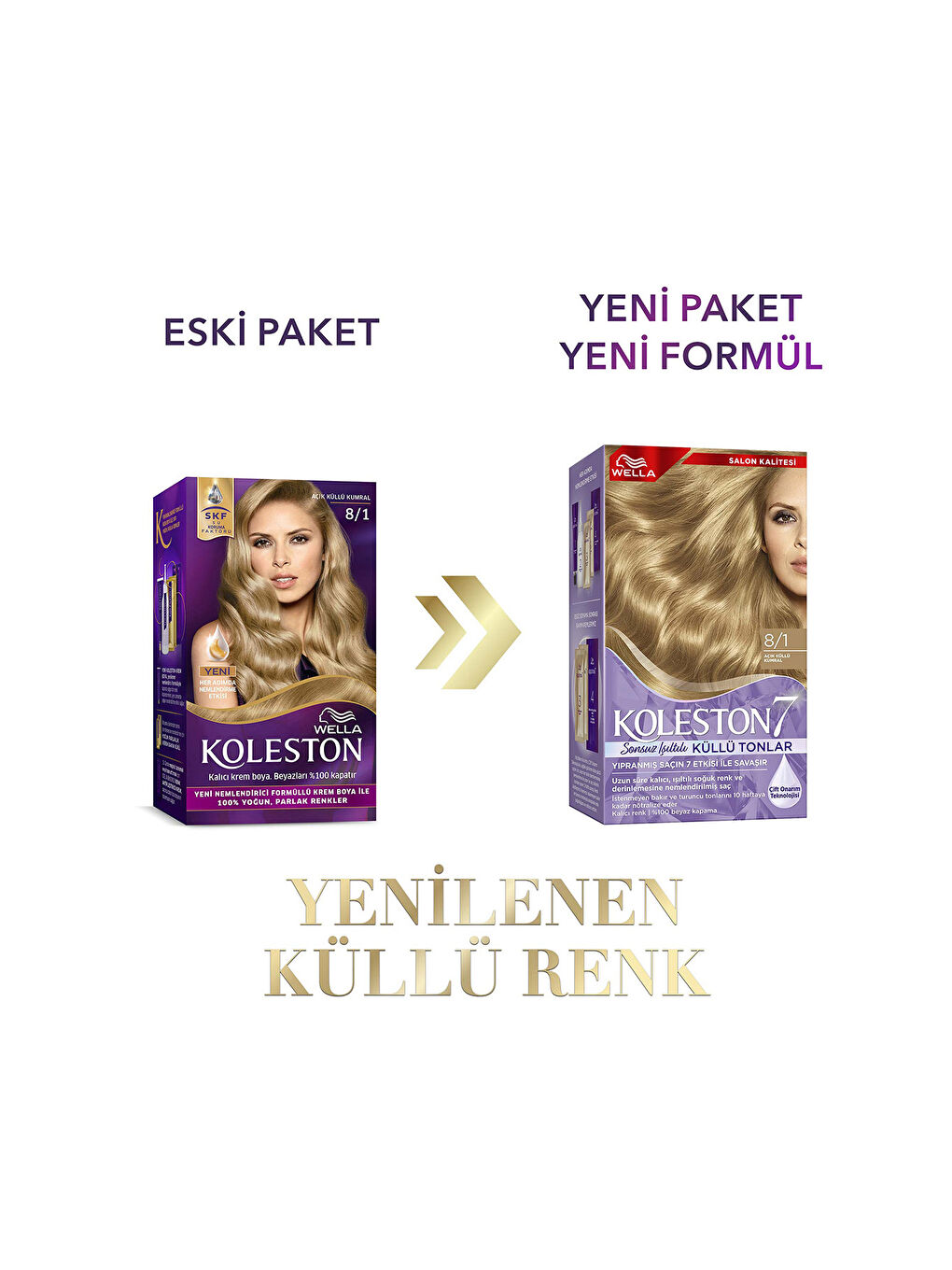 Wella Koleston Supreme Saç Boyası 8/1 Açık Küllü Kumral - 1