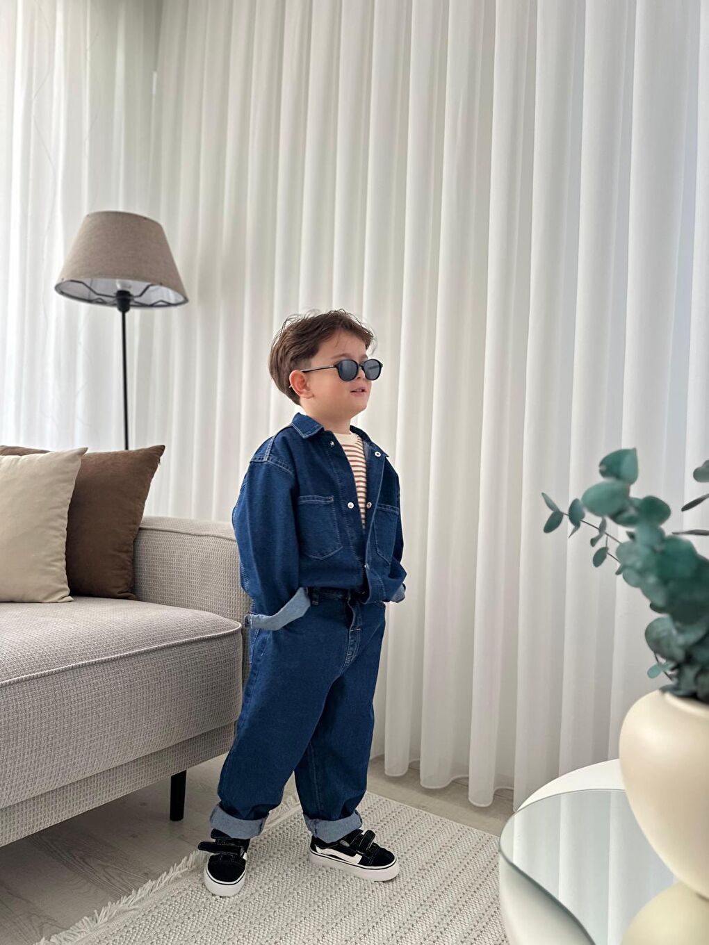 Mavi Erkek Çocuk Jean Takım 2’li | Alt Üst Denim Kombin 2-13 Yaş | Yazlık Kışlık Günlük Giyim-1