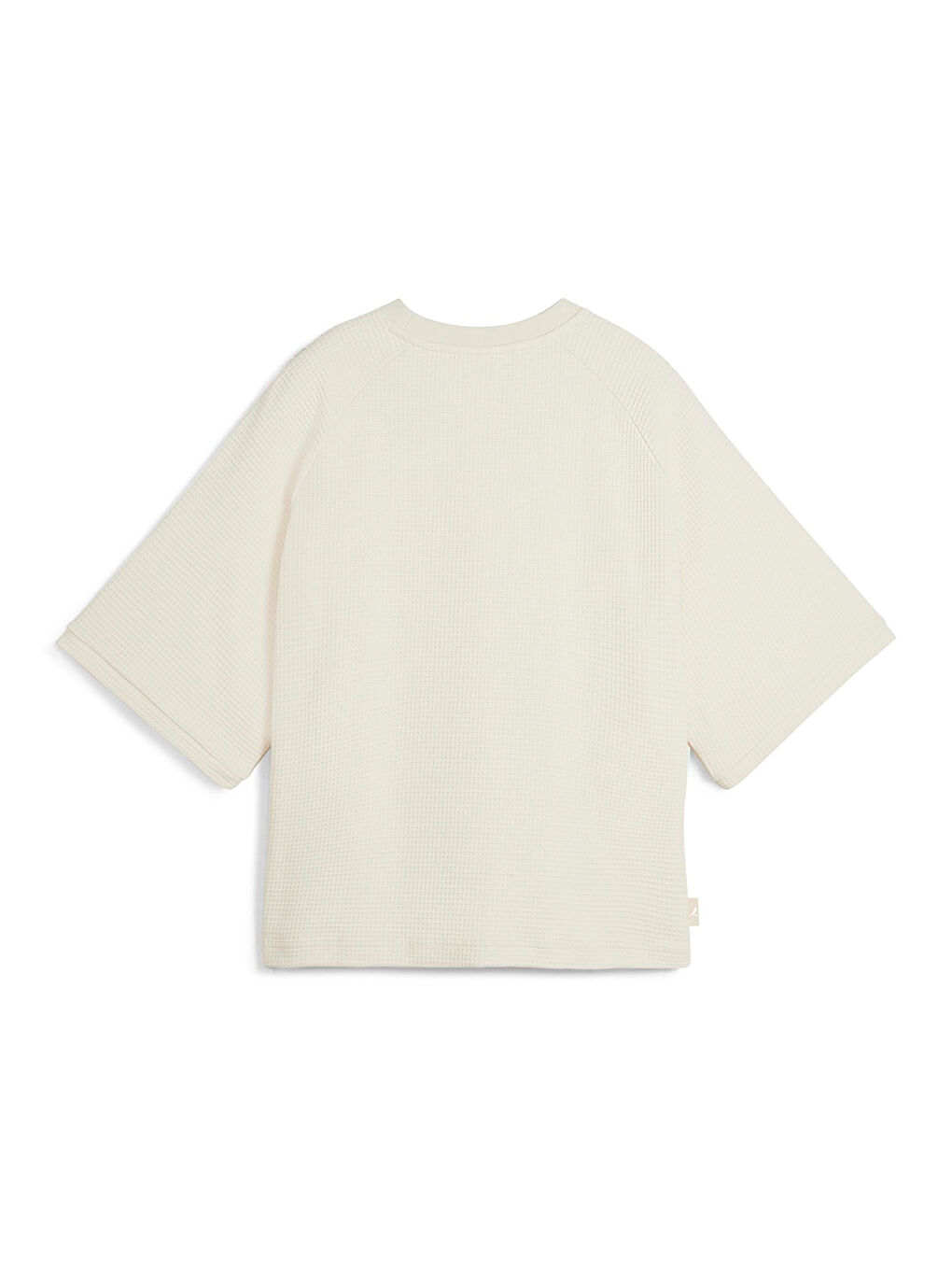 Infuse Relaxed Kadın Ekru Yuvarlak Yaka Tişört-4