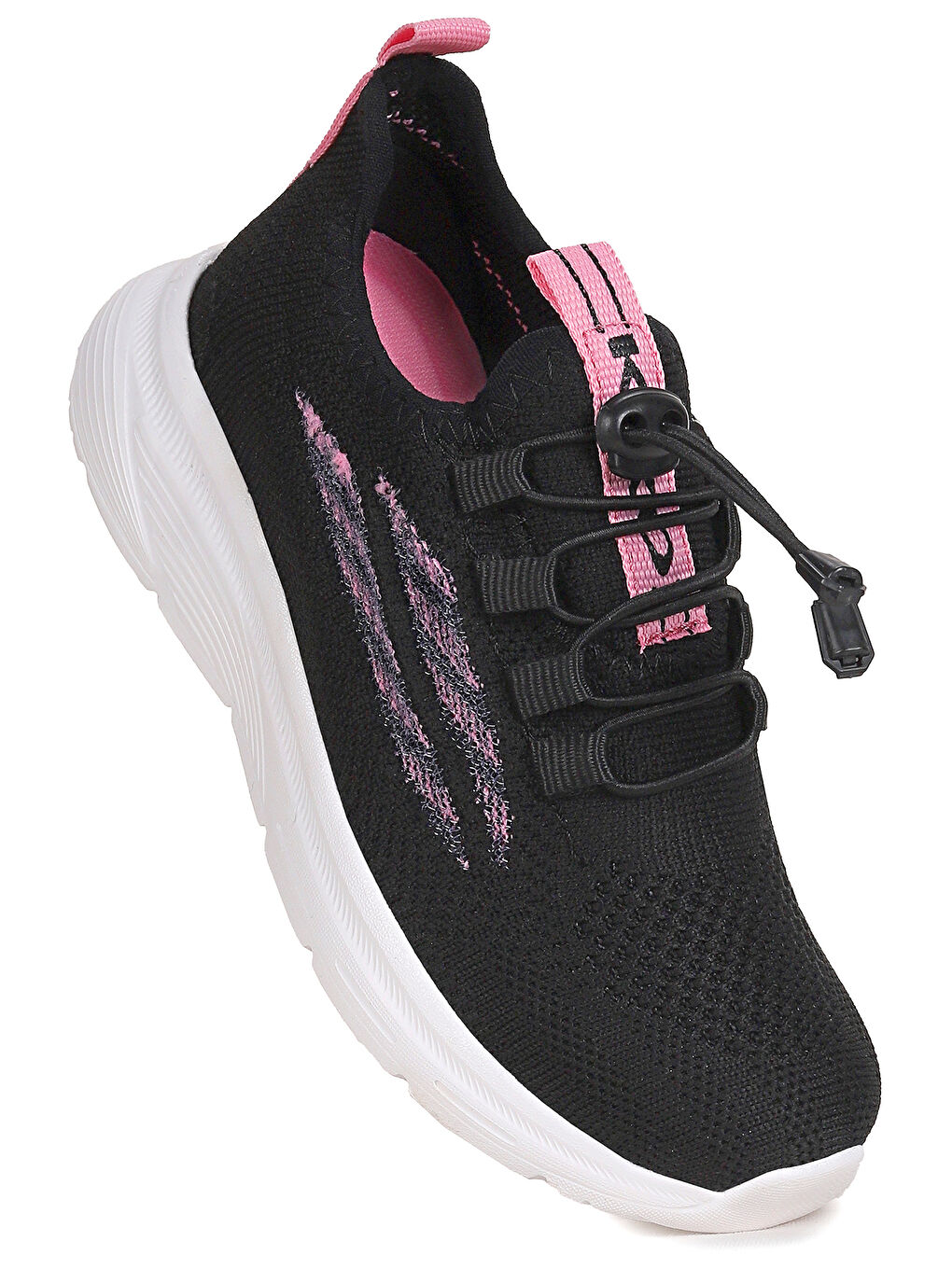 Siyah Dunca Fileli Faylon Taban Kız Çocuk Spor Ayakkabı