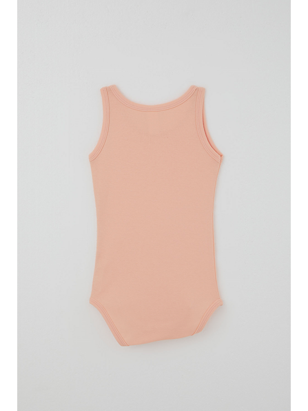 Pembe Kız Çocuk Çıtçıtlı Atlet Zıbın Body Basic Somon (1-3 Yaş)-1