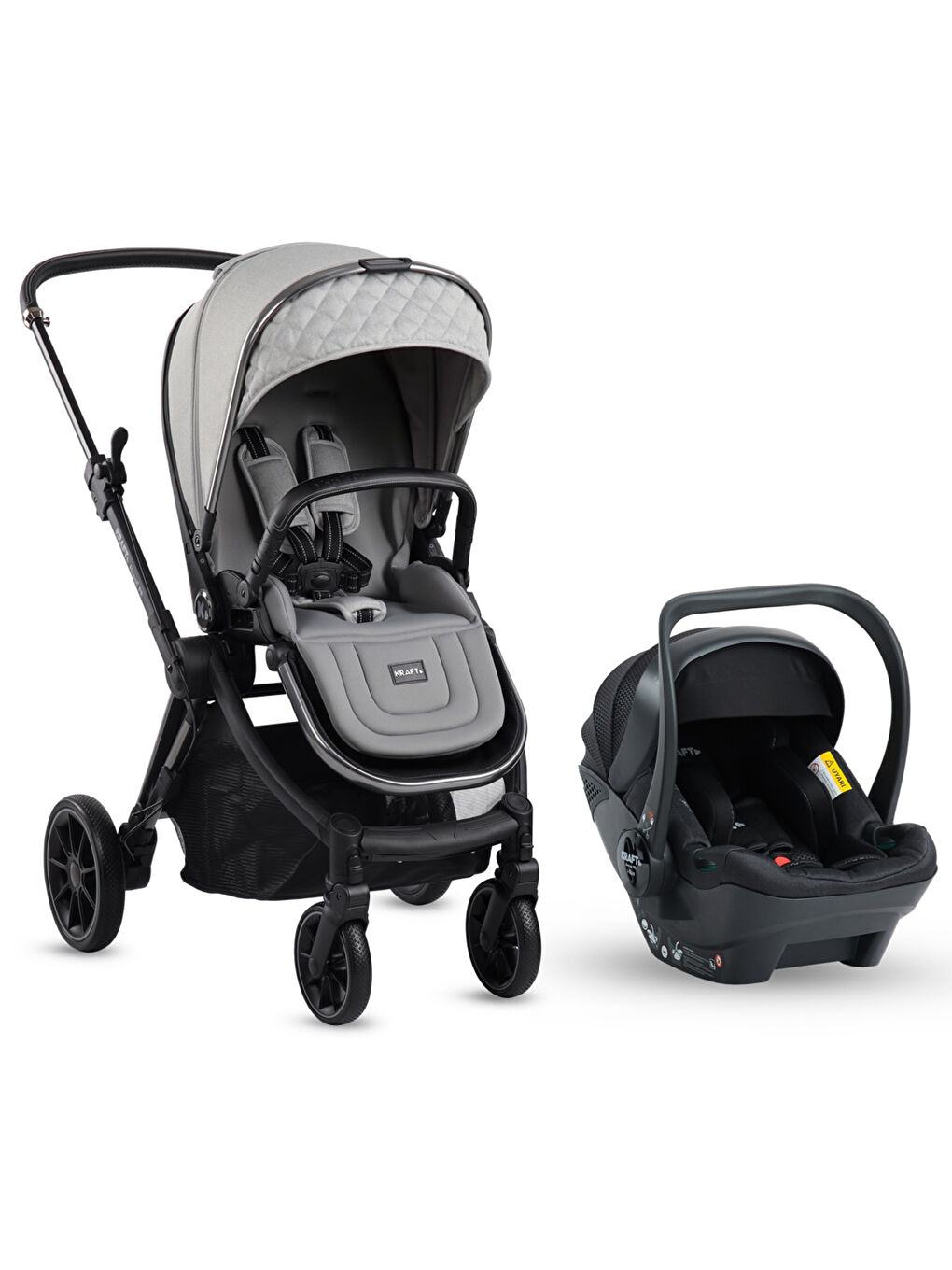 Napoli Travel Sistem Bebek Arabası Açık Gri