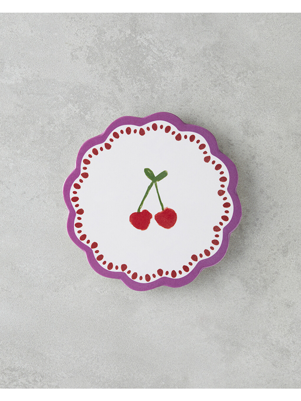 Beyaz Cherry Melamin Nihale 17 cm Renkli-1