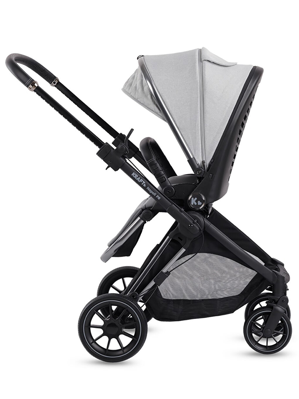 Napoli Travel Sistem Bebek Arabası Açık Gri-3