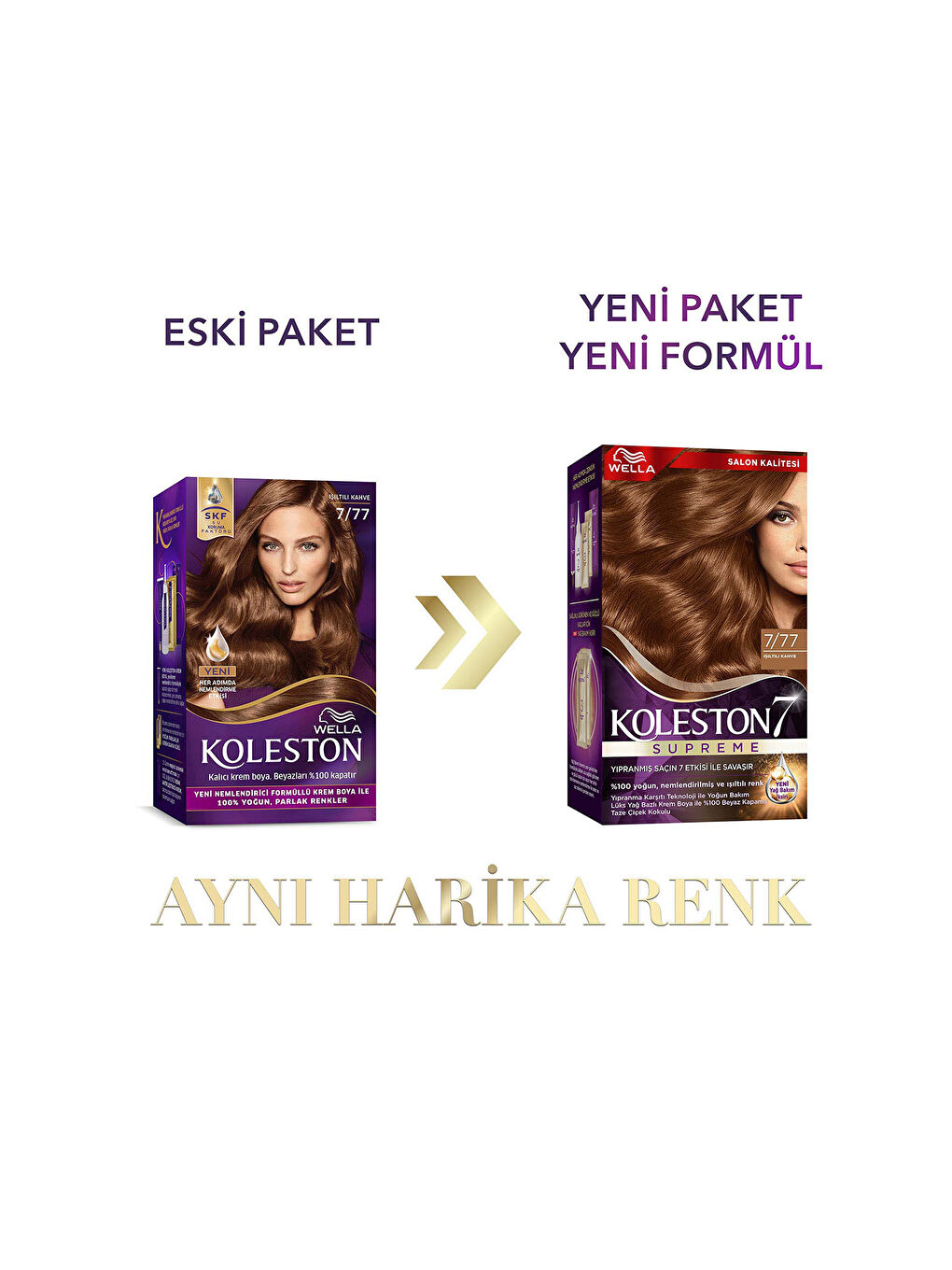 Wella Koleston Supreme Saç Boyası 7/77 Işıltılı Kahve - 1