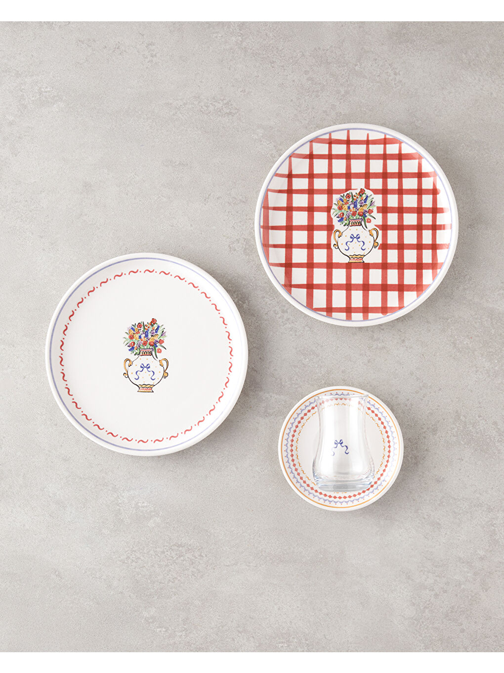 Beyaz Clara Seramik Pasta Seti 18 Parça 6 Kişilik Renkli-1