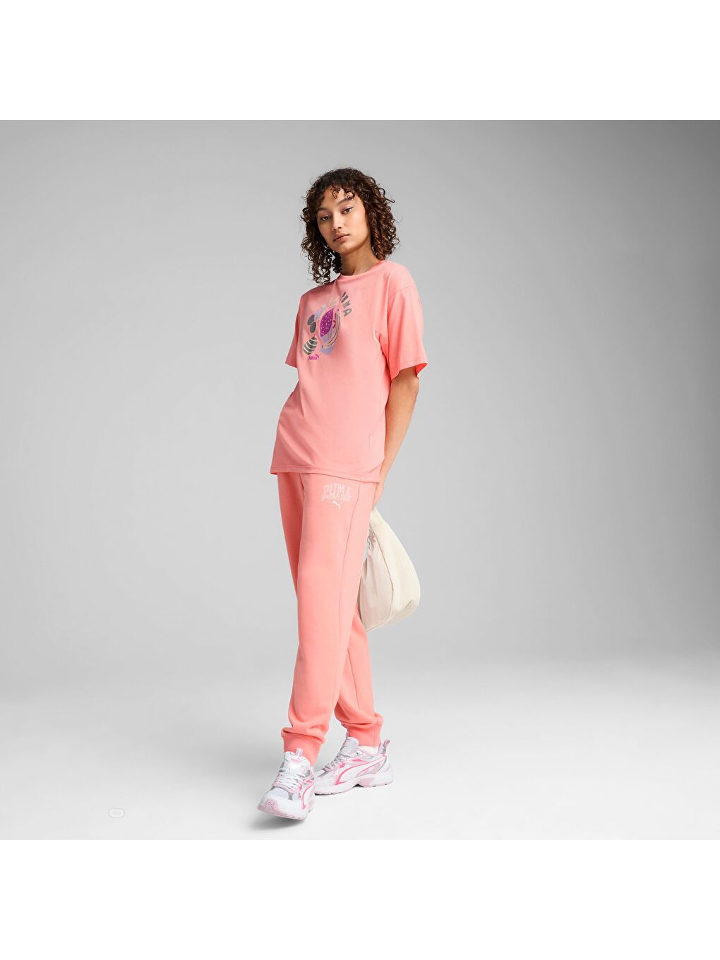 Pembe GRAPHICS Fruity Kadın Antrenman Tişörtü