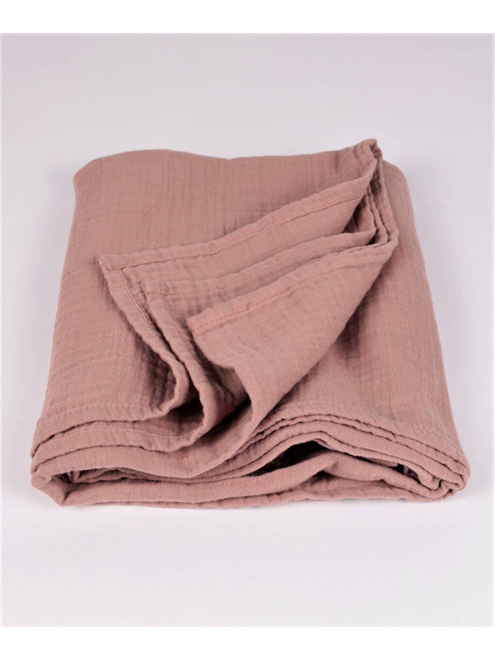 Turuncu Düz Müslin Battaniye 90x100 cm Bakır-1