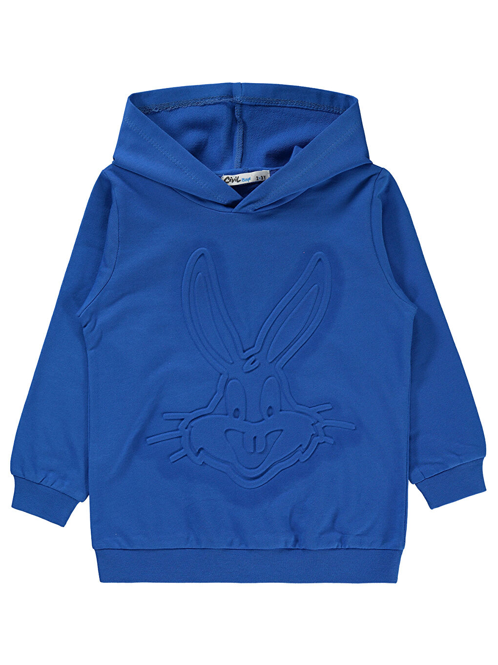 Civil Saks Bugs Bunny Erkek Çocuk Sweatshirt 2-5 Yaş Saks Mavisi