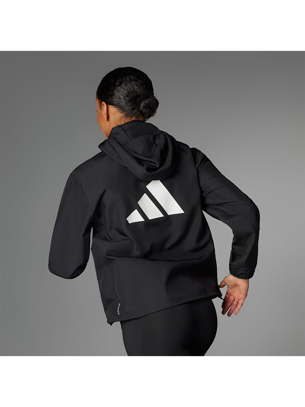 Run It Kadın Siyah Kapüşonlu Ceket-1