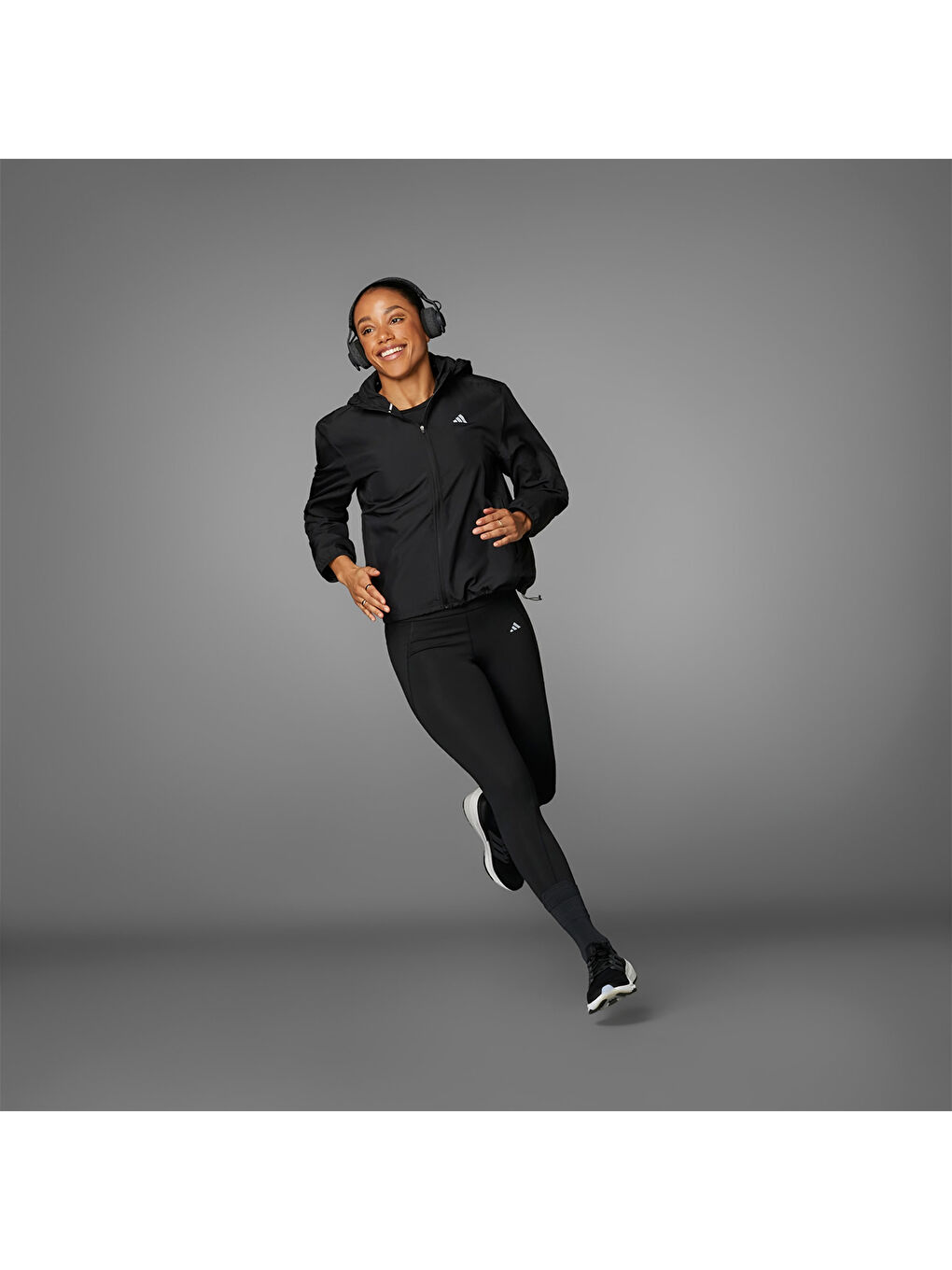 Run It Kadın Siyah Kapüşonlu Ceket-2