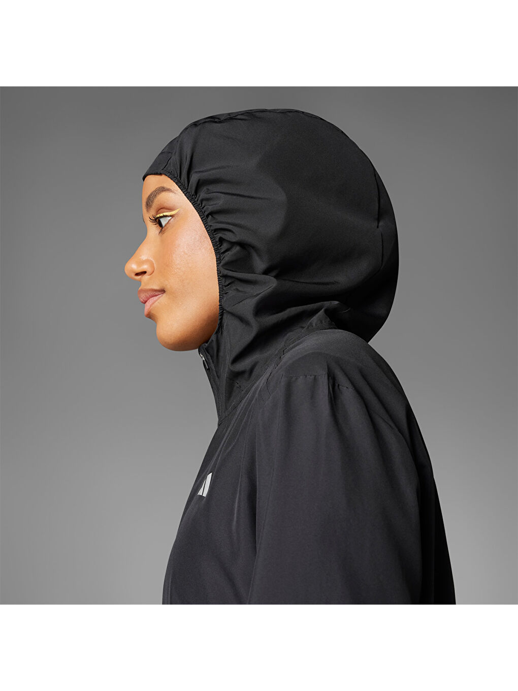 Run It Kadın Siyah Kapüşonlu Ceket-3