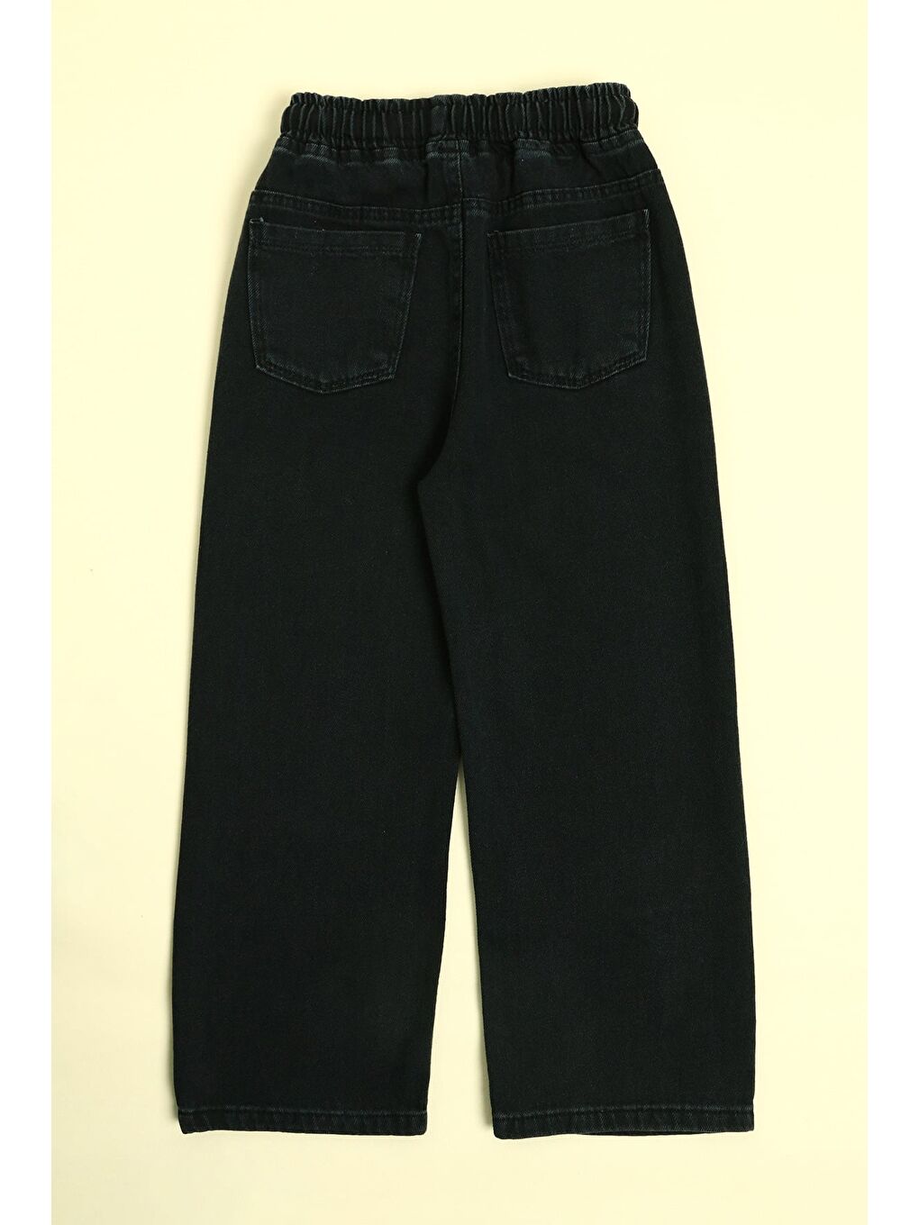 Antrasit Beli Bağlamalı Yıldız Nakışlı Kız Çocuk Pantolon-1